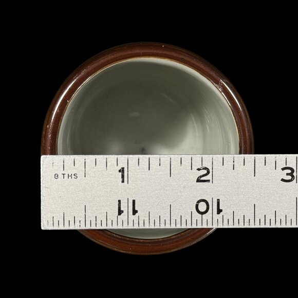 Ming Dynasty Xuande Marked Small Brush Pot Blue Brown White Porcelain 4 3/8 H - Picture 10 of 10